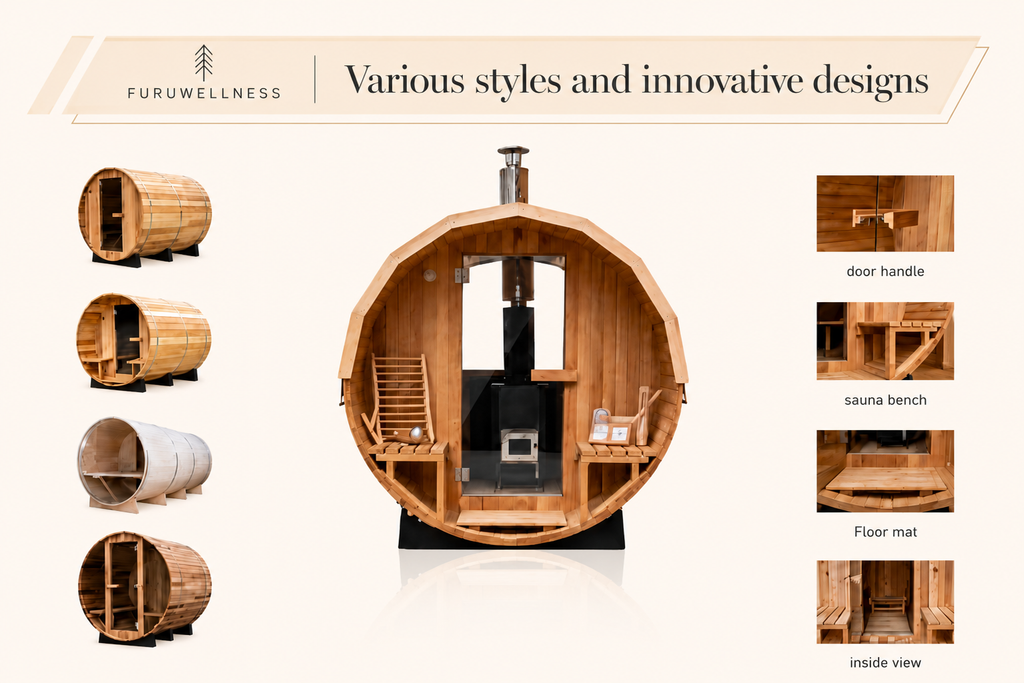 Premium Traditional Outdoor Barrel Sauna
